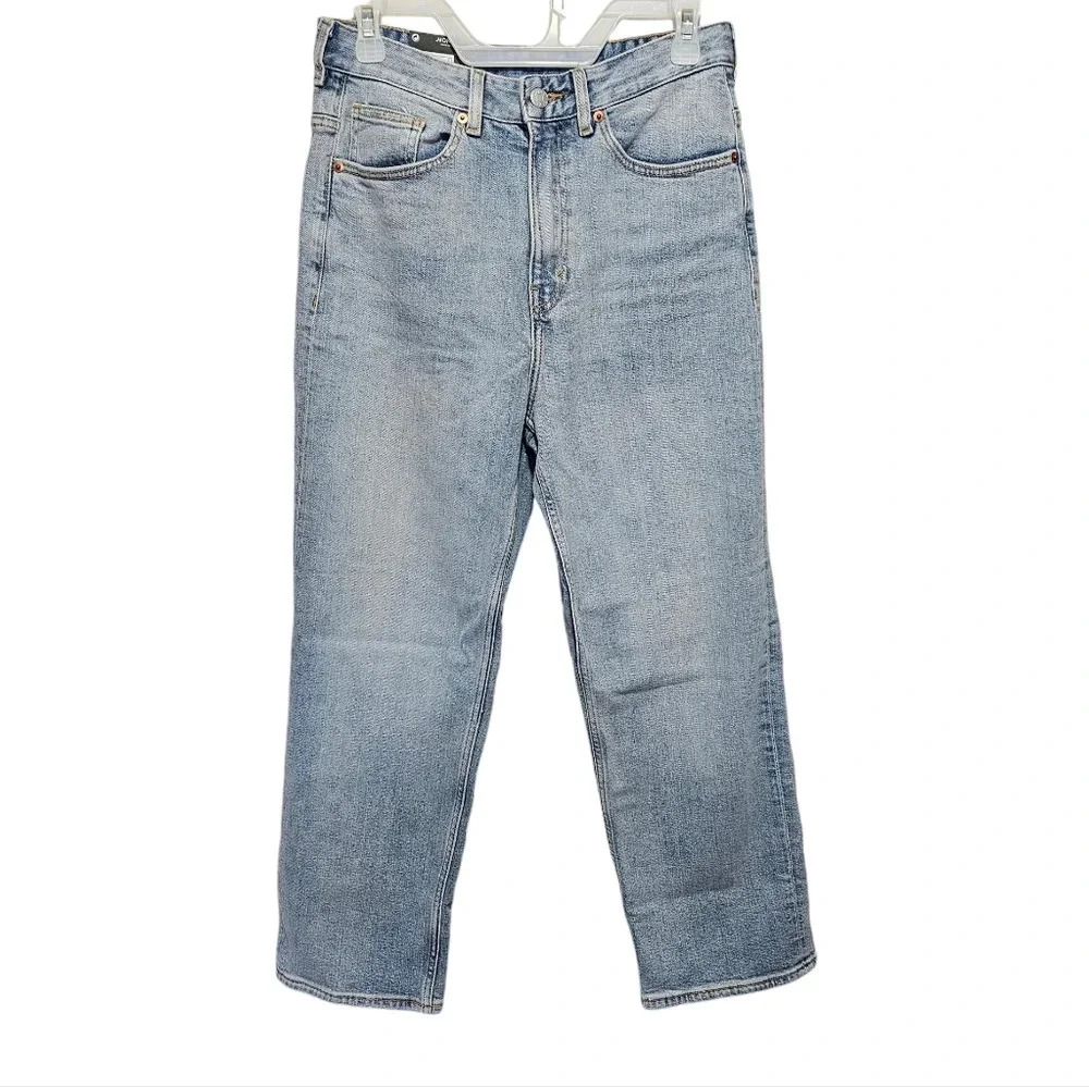 Monki Zami High Waist Straight Leg Jeans Size 29 New